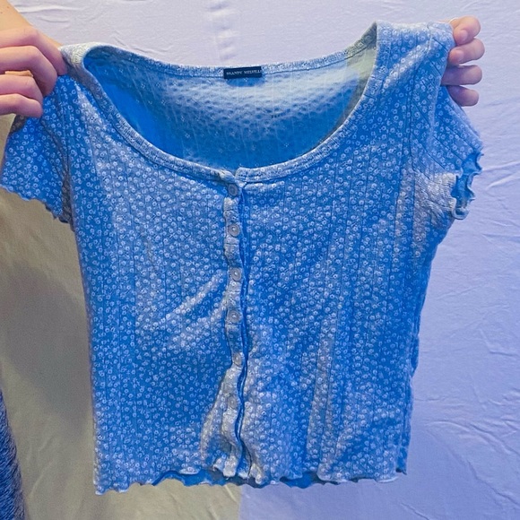 -Light Blue Brandy Melville Top- - Picture 4 of 5